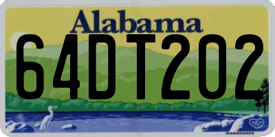 AL license plate 64DT202