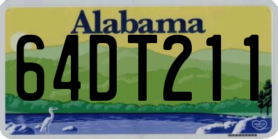 AL license plate 64DT211