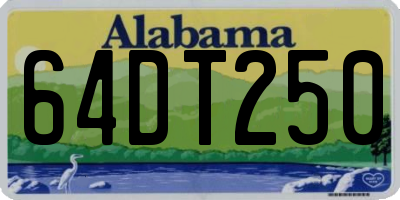AL license plate 64DT250