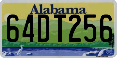 AL license plate 64DT256