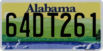 AL license plate 64DT261