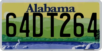 AL license plate 64DT264