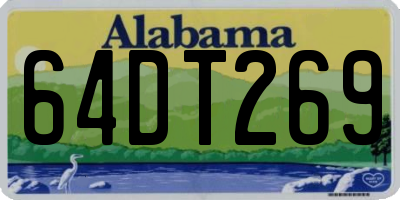 AL license plate 64DT269
