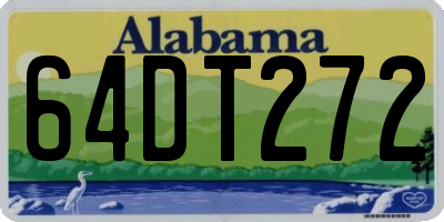 AL license plate 64DT272