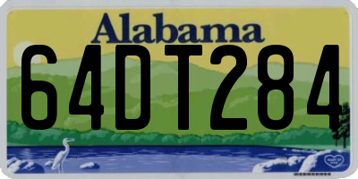 AL license plate 64DT284