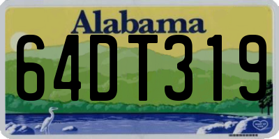 AL license plate 64DT319