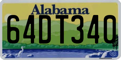 AL license plate 64DT340