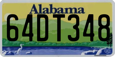 AL license plate 64DT348