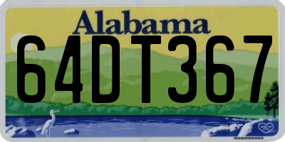 AL license plate 64DT367