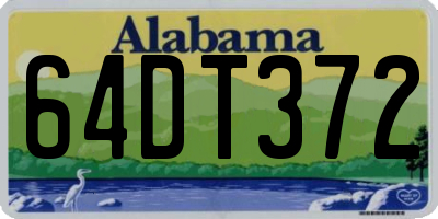 AL license plate 64DT372