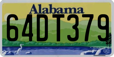 AL license plate 64DT379