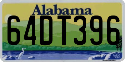 AL license plate 64DT396