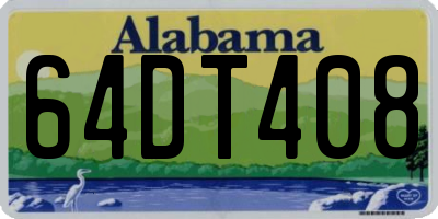 AL license plate 64DT408