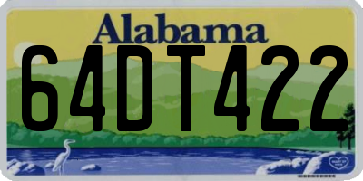 AL license plate 64DT422