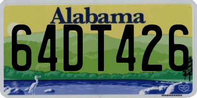 AL license plate 64DT426