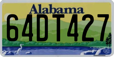 AL license plate 64DT427