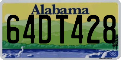AL license plate 64DT428
