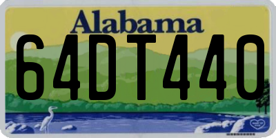 AL license plate 64DT440