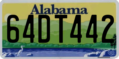 AL license plate 64DT442