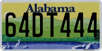 AL license plate 64DT444