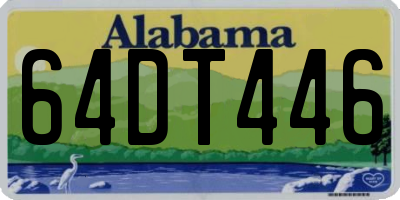 AL license plate 64DT446