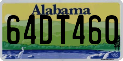 AL license plate 64DT460