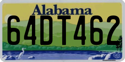 AL license plate 64DT462