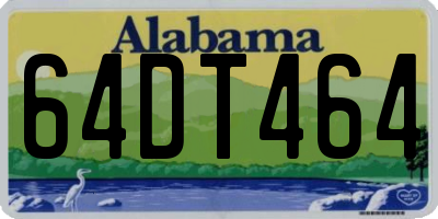 AL license plate 64DT464