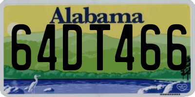 AL license plate 64DT466