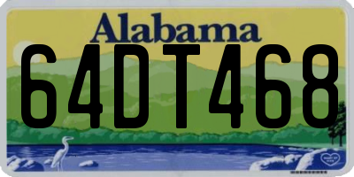 AL license plate 64DT468