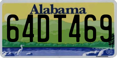 AL license plate 64DT469