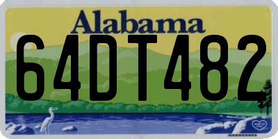 AL license plate 64DT482