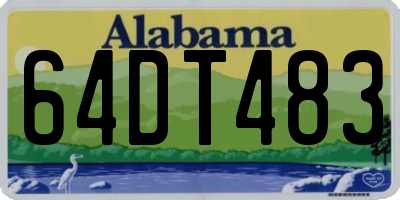 AL license plate 64DT483