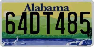 AL license plate 64DT485