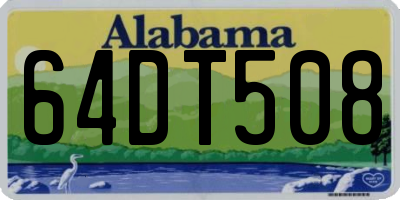 AL license plate 64DT508