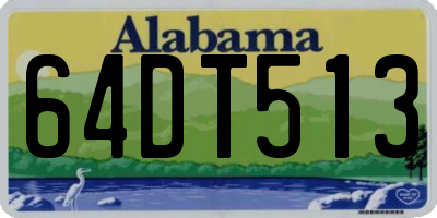 AL license plate 64DT513