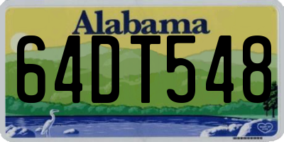 AL license plate 64DT548