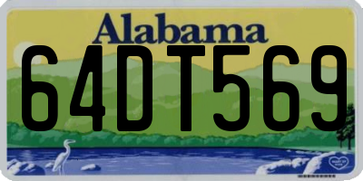 AL license plate 64DT569