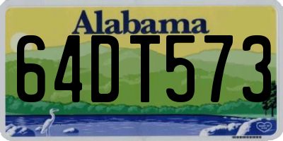 AL license plate 64DT573