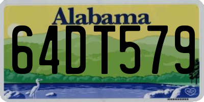 AL license plate 64DT579