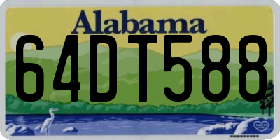 AL license plate 64DT588