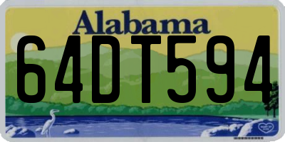 AL license plate 64DT594
