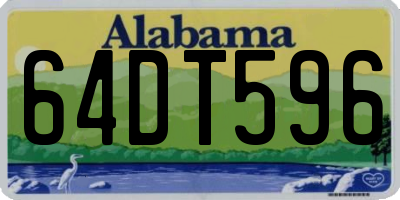AL license plate 64DT596