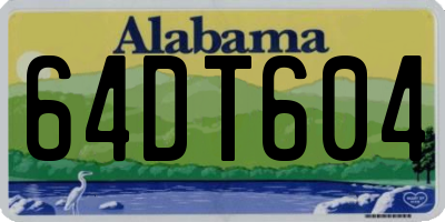 AL license plate 64DT604