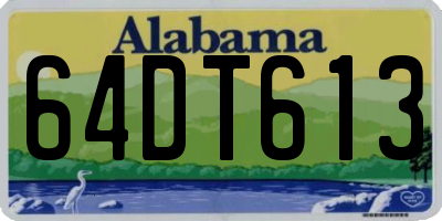 AL license plate 64DT613