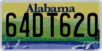 AL license plate 64DT620