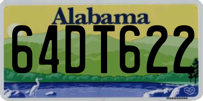 AL license plate 64DT622
