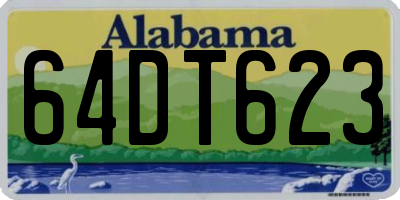AL license plate 64DT623