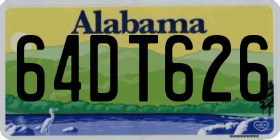 AL license plate 64DT626
