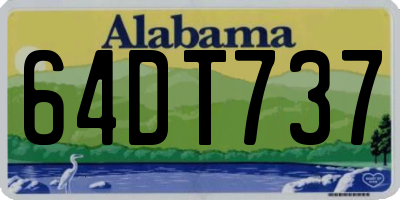 AL license plate 64DT737
